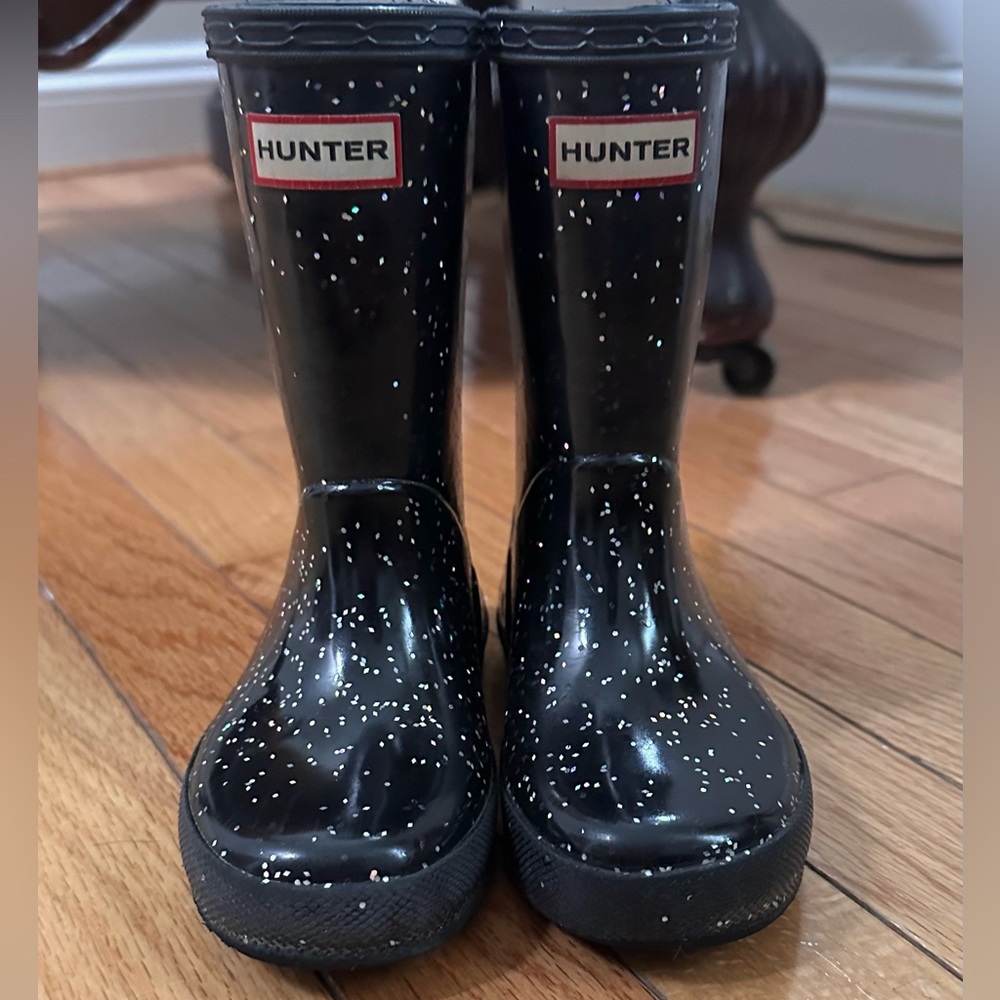 Hunter Unisex Original Classic Glitter Rain Boots - Size US 9M (toddler)